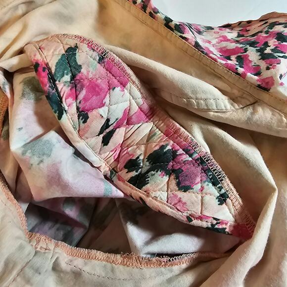 Rococo Sands Womans size M Mimi True Wrap Mini Dress Pink Watercolor Long Sleeve - Picture 5 of 8